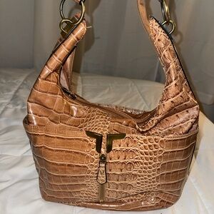 2005 Bueno Chunky Hardware Croc Bag